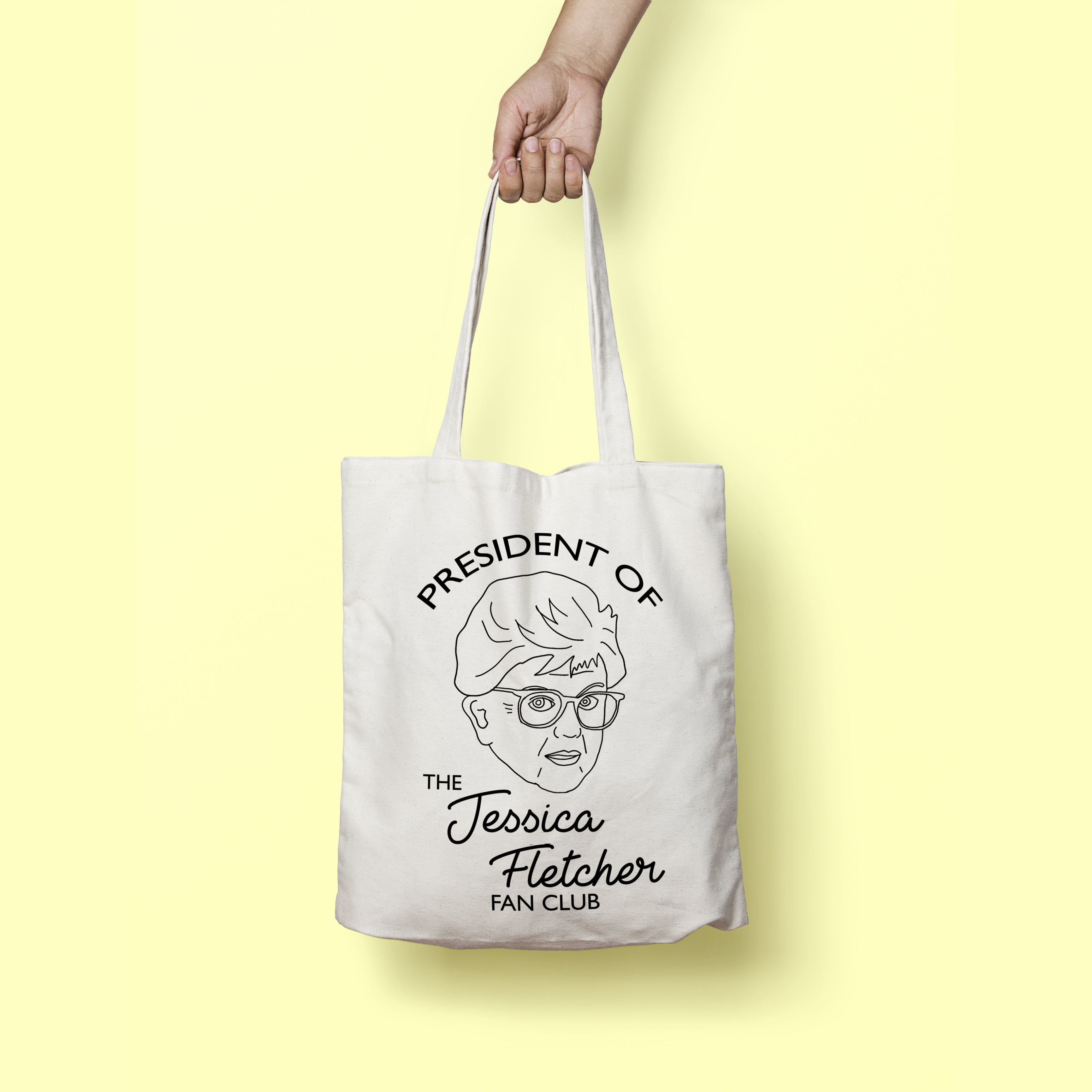 MURDER SHE WROTE jessica fletcher fan club tote bag from LA LA LAND